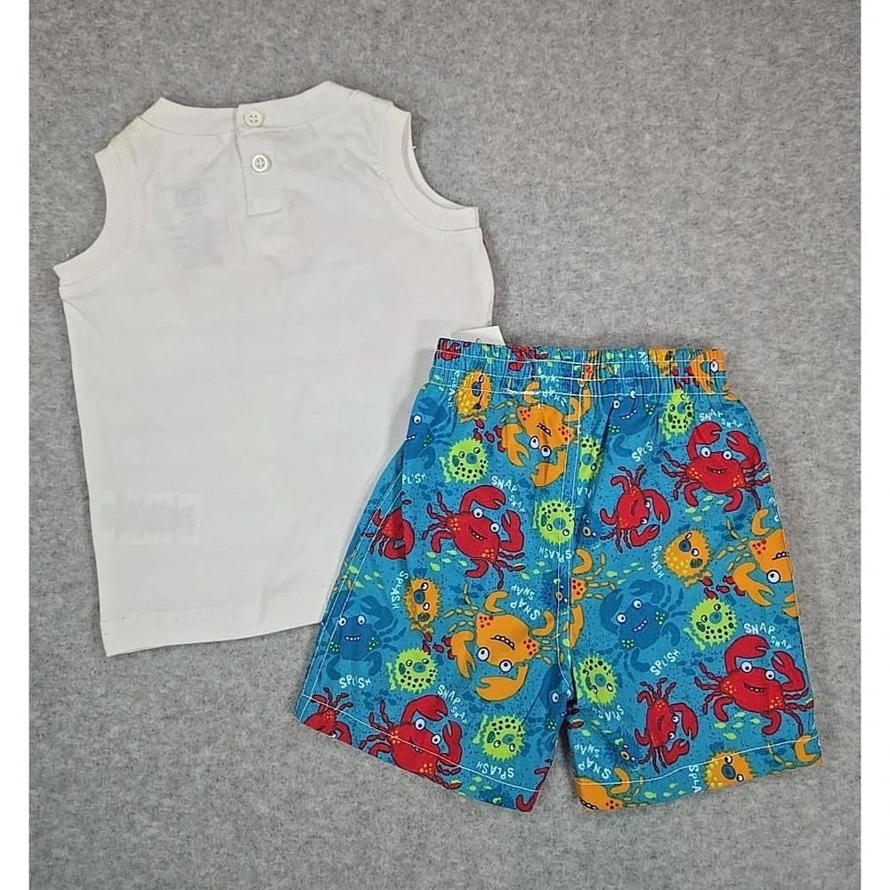 Kids Headquarters Baby Boy Summer Outfit Set Size 3‎ 6 mos Short Sleeve Lobster